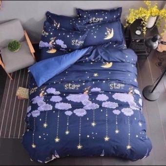 Bộ ga gối poly 1,6m kẻ karo to