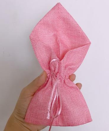 1 mét vải bố linen màu hồng (Khổ 1m5)
