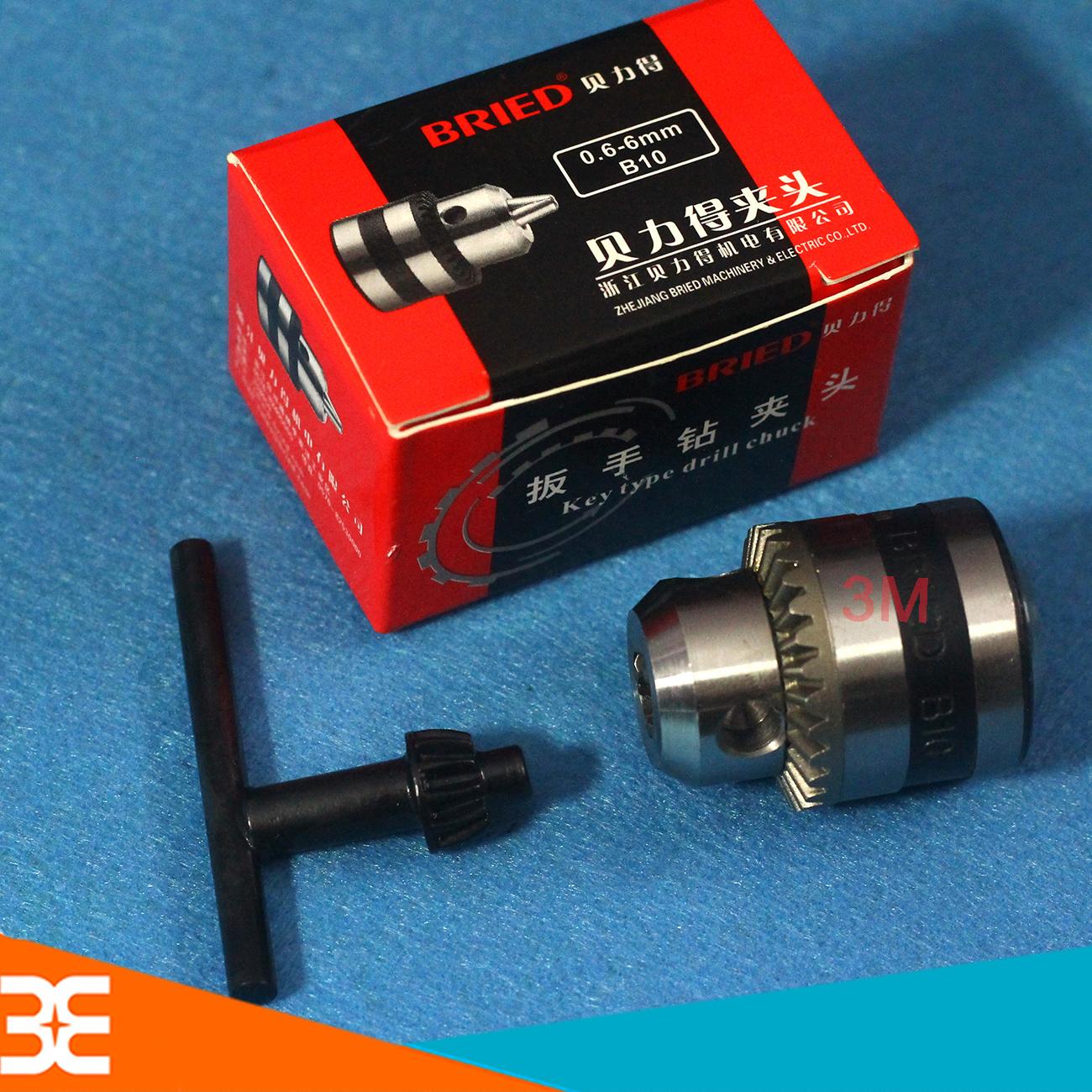 Combo Đầu Kẹp Mũi Khoan 3 Chấu 0.6-6.5mm Và Bạc Đồng B10-5mm