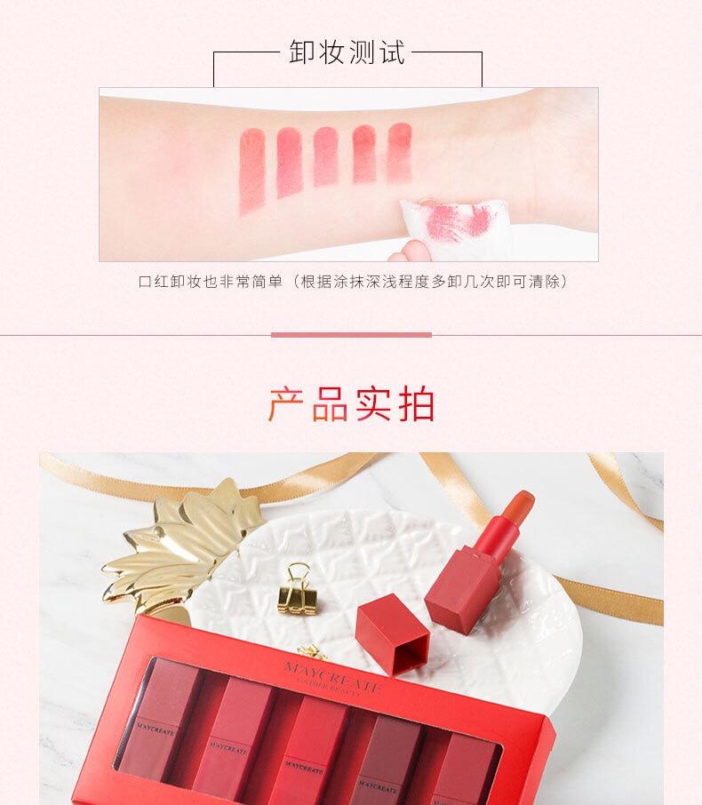 Set 5 son dưỡng ẩm Maycreate