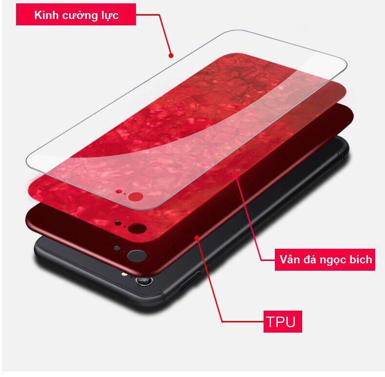 [HCM]ỐP GƯƠNG ĐÁ NGỌC BÍCH DÀNH CHO IPHONE 6/ 6s