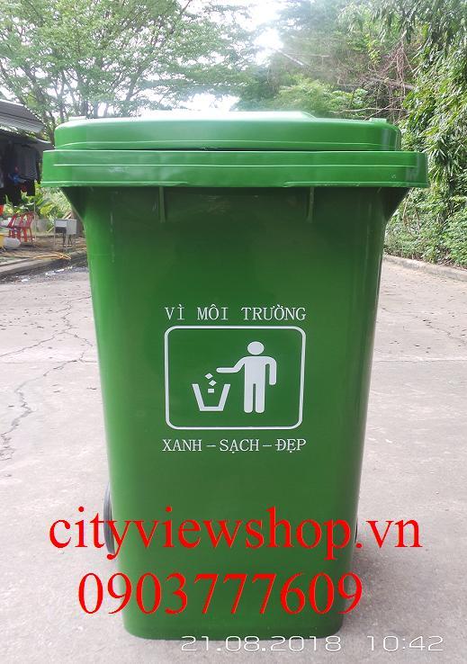 [HCM]Thùng rác nhựa 120 lít