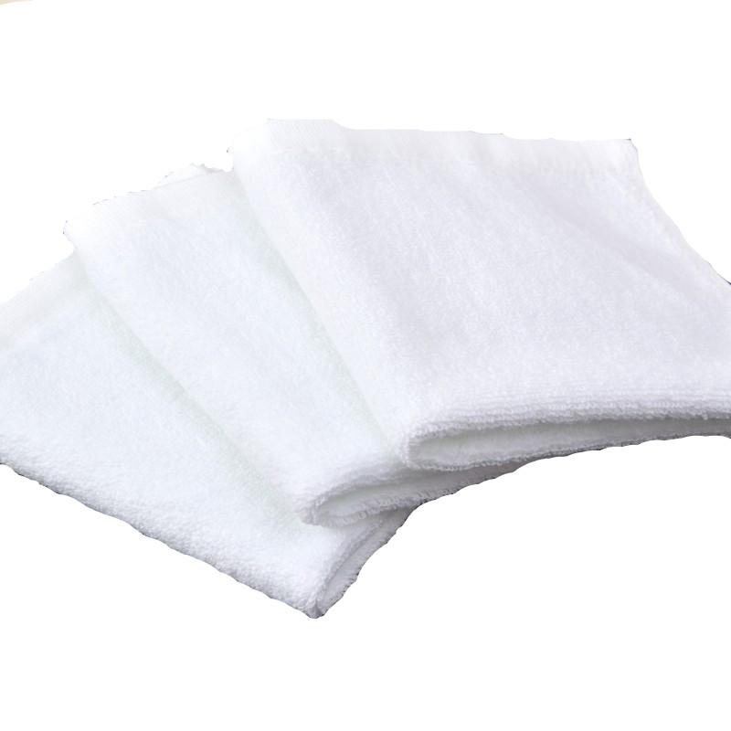 100% Cotton Khách Sạn Trắng Khăn Mặt Khăn Vuông Nhỏ