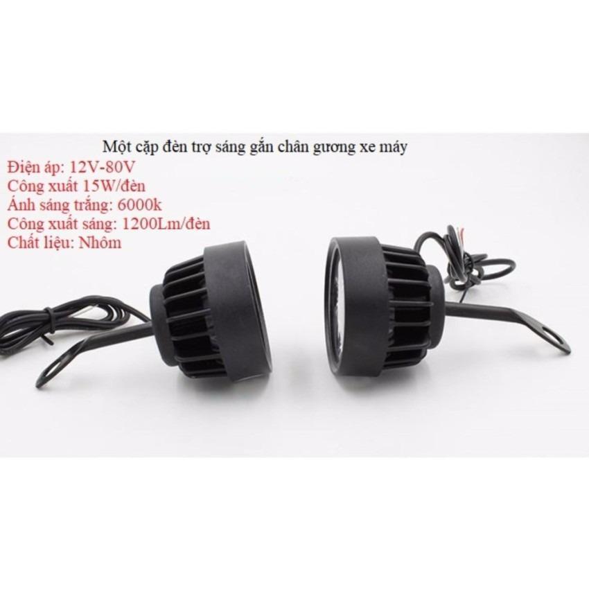 Đèn Trợ Sáng Gắn Gương Xe Máy core 2 C4 A1 (1 chiếc) - Kmart