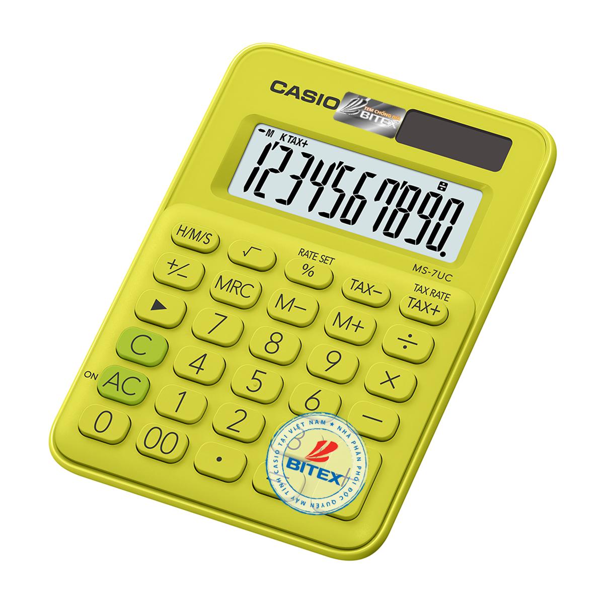 [HCM]Máy tính sắc màu Casio MS7UC