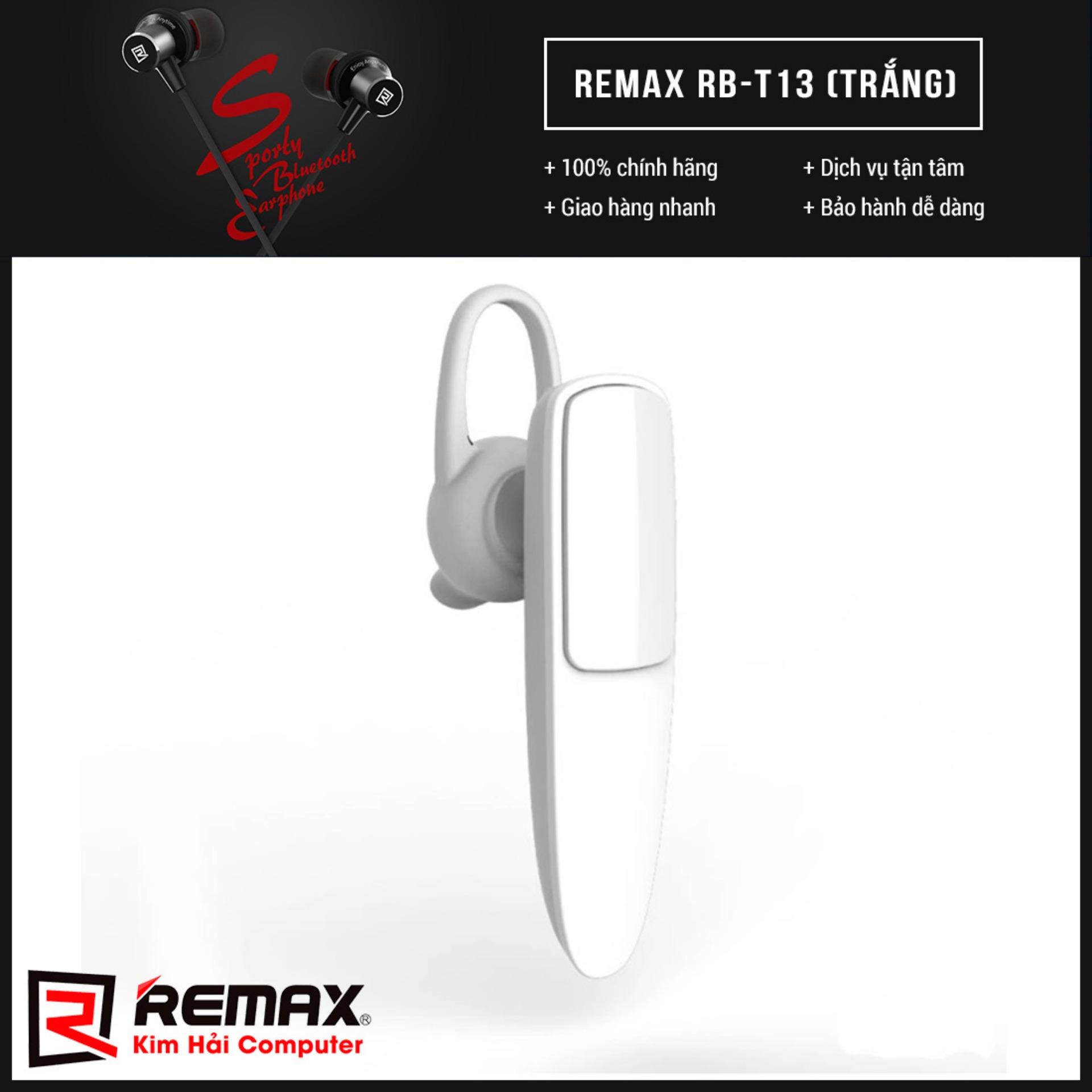 TAI NGHE BLUETOOTH REMAX RB-T13 (Trắng) - Kim Hải Computer