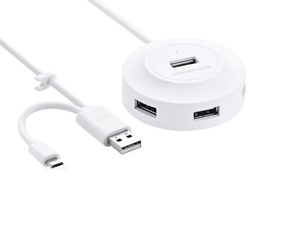 ugreen 20271 Hub USB 4 cổng 2.0 + Micro USB hỗ trợ OTG