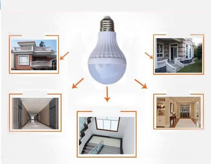 Bộ 2 Bóng đèn Led Bulb cảm ứng cơ thể thông minh 12W tự động tắt mở (Tặng đui) shopaha247