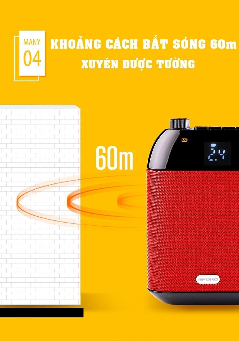Loa trợ giảng APORO T9 2.4G PRO có Bluetooth