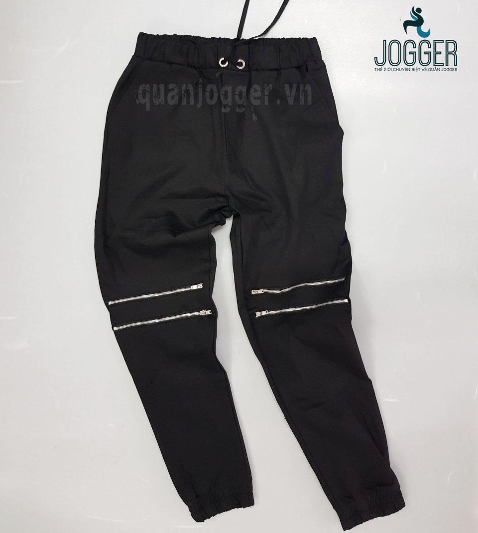 QUẦN JOGGER KAKI KHÓA GỐI CO GIẢN,  CÁ TÍNH