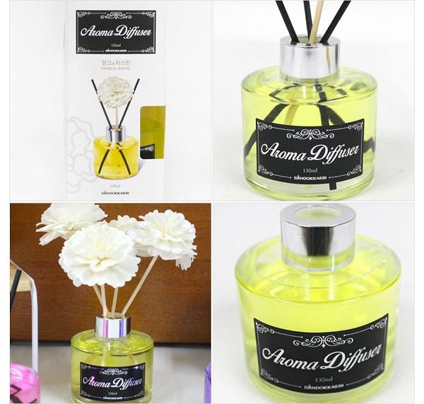 Chai Tinh dầu làm thơm phòng Aroma Diffuser Hàn Quốc 130ml KS421
