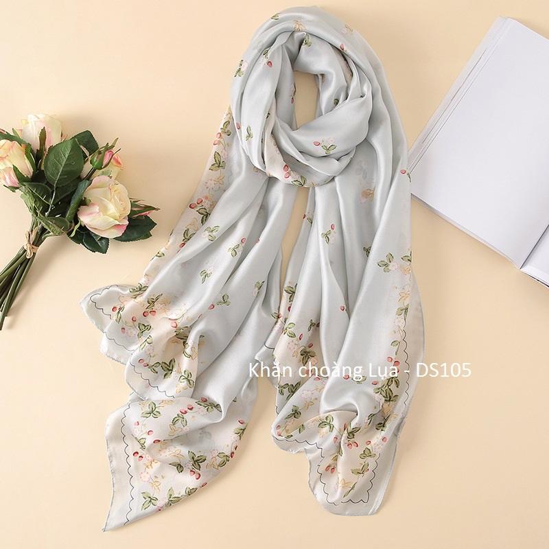 Khăn choàng lụa thời trang cao cấp DS105 - Size 90cm X 180cm