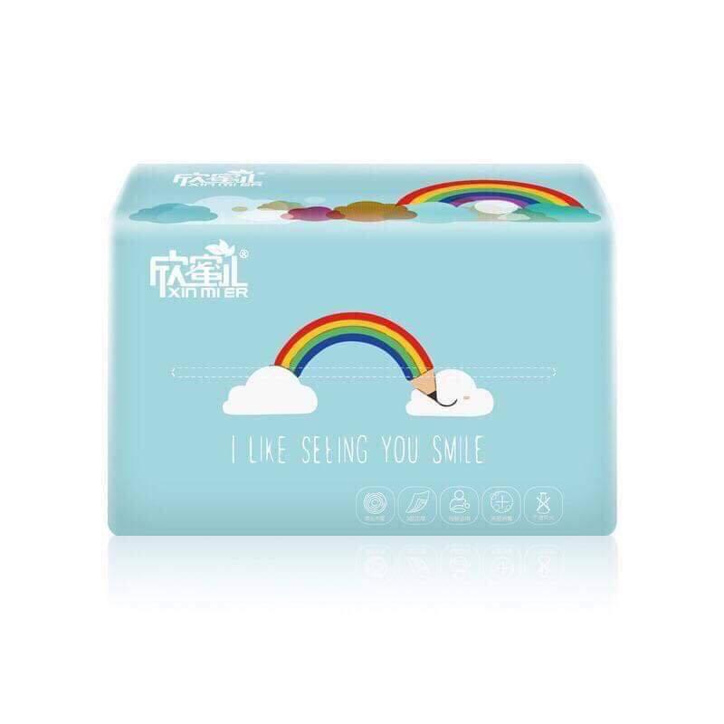 1 thùng giấy lụa cầu vồng 30 gói