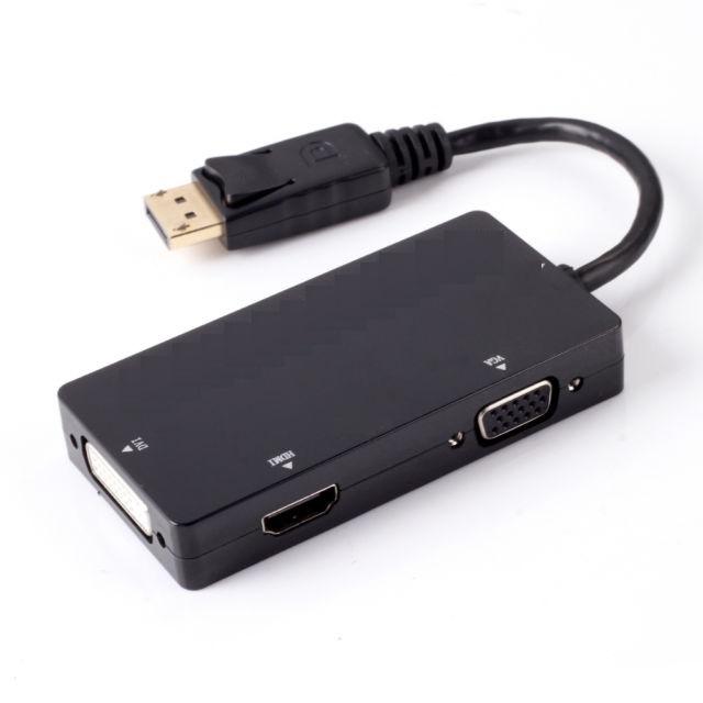 DisplayPort to HDMI+VGA+DVI Combo Converter