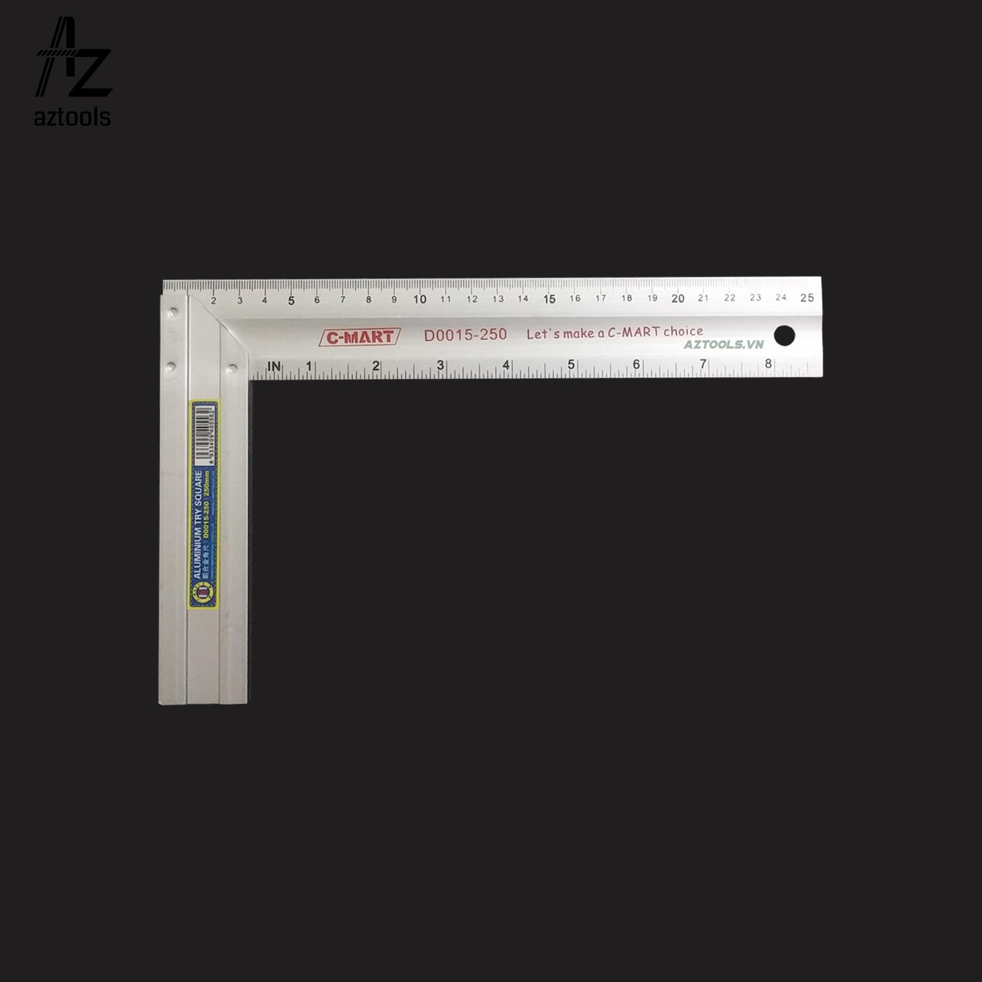 Thước eke vuông thợ mộc 25cm