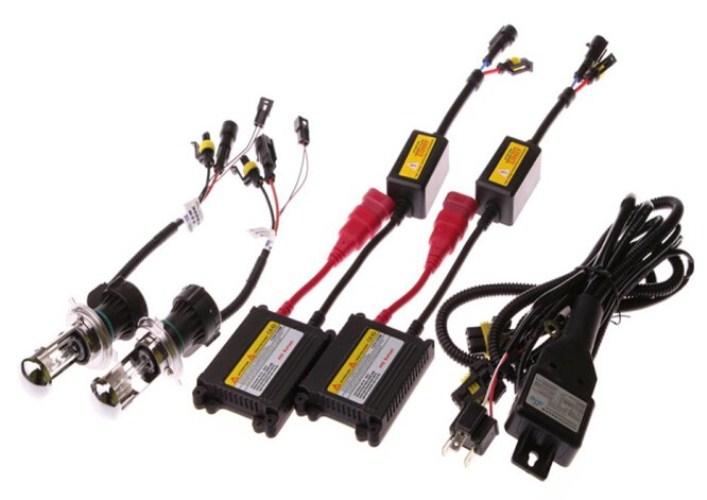 [HCM]Bộ Đèn xenon HID H4-3  55w 3000k ( ánh sáng vàng )