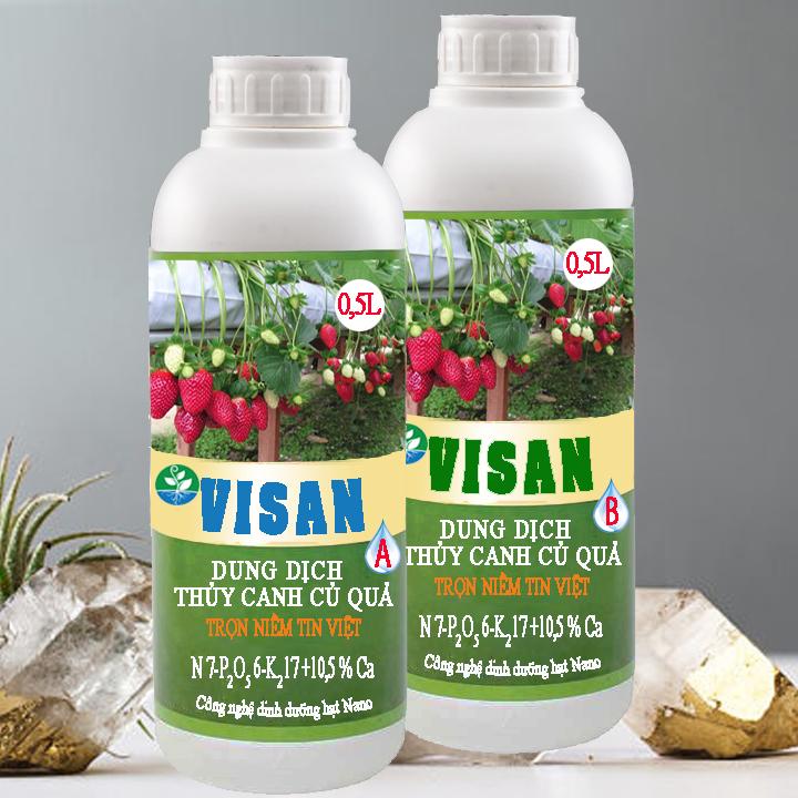 Phân bón | Dung dịch thủy canh chai pha củ quả 250lit 1200ppm KM