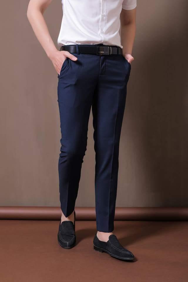 Quần tây( âu ) nam màu đen kiểu dáng Hàn Quốc