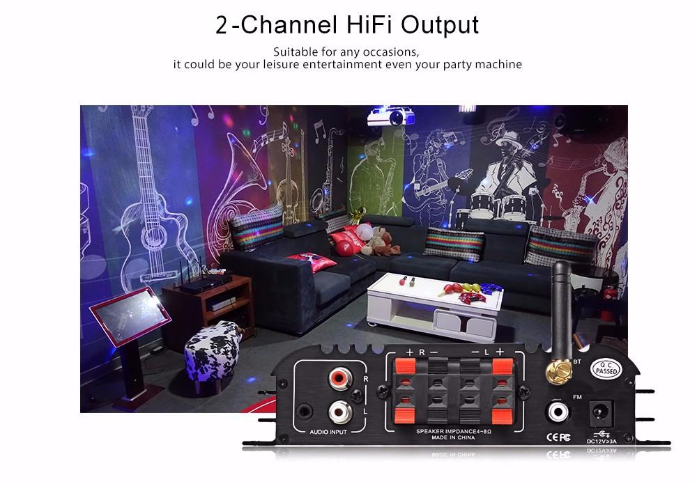 ÂM LY MINI LEPY LP- 269S Bluetooth Amplifier 4-channel HiFi Stereo Audio Support SD USB FM - Tặng code giảm giá