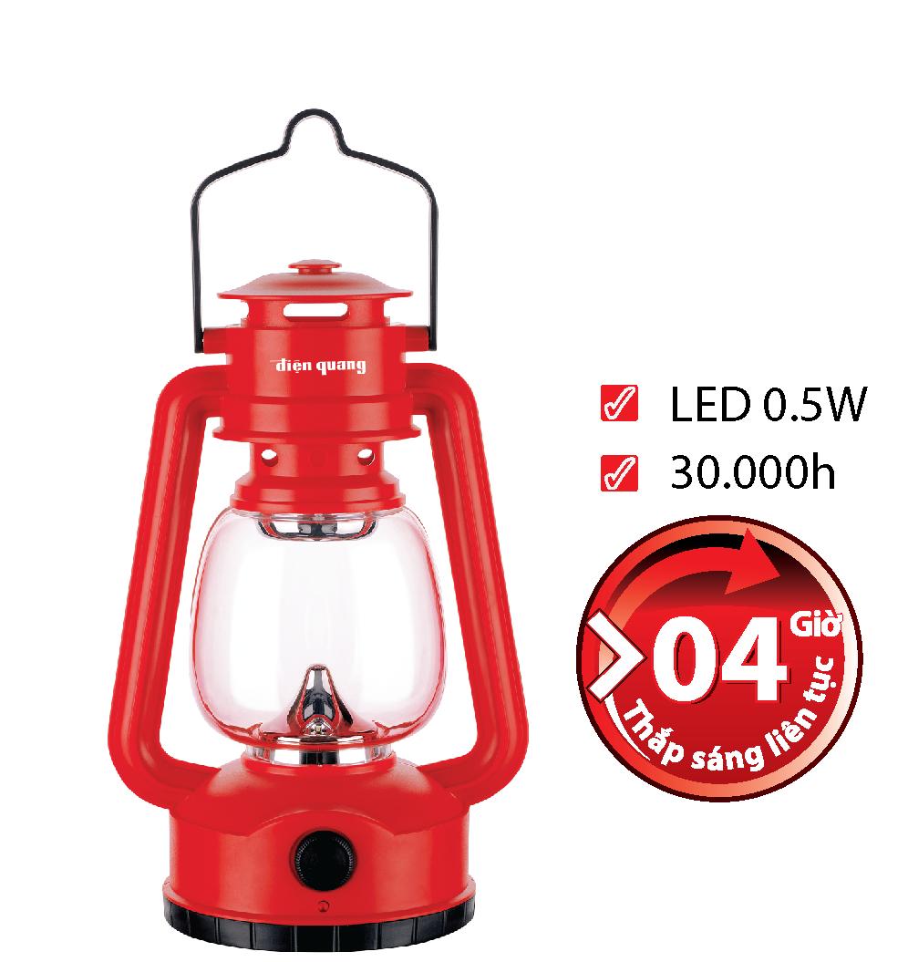 Đèn sạc Led Điện Quang ĐQ PRL04 R (0.5W, ánh sáng trắng, màu ngẫu nhiên)