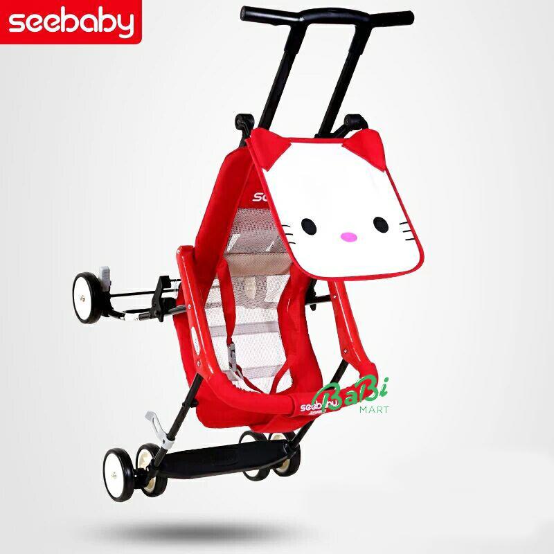 Xe đẩy trẻ em Seebaby có mái che QQ1-2