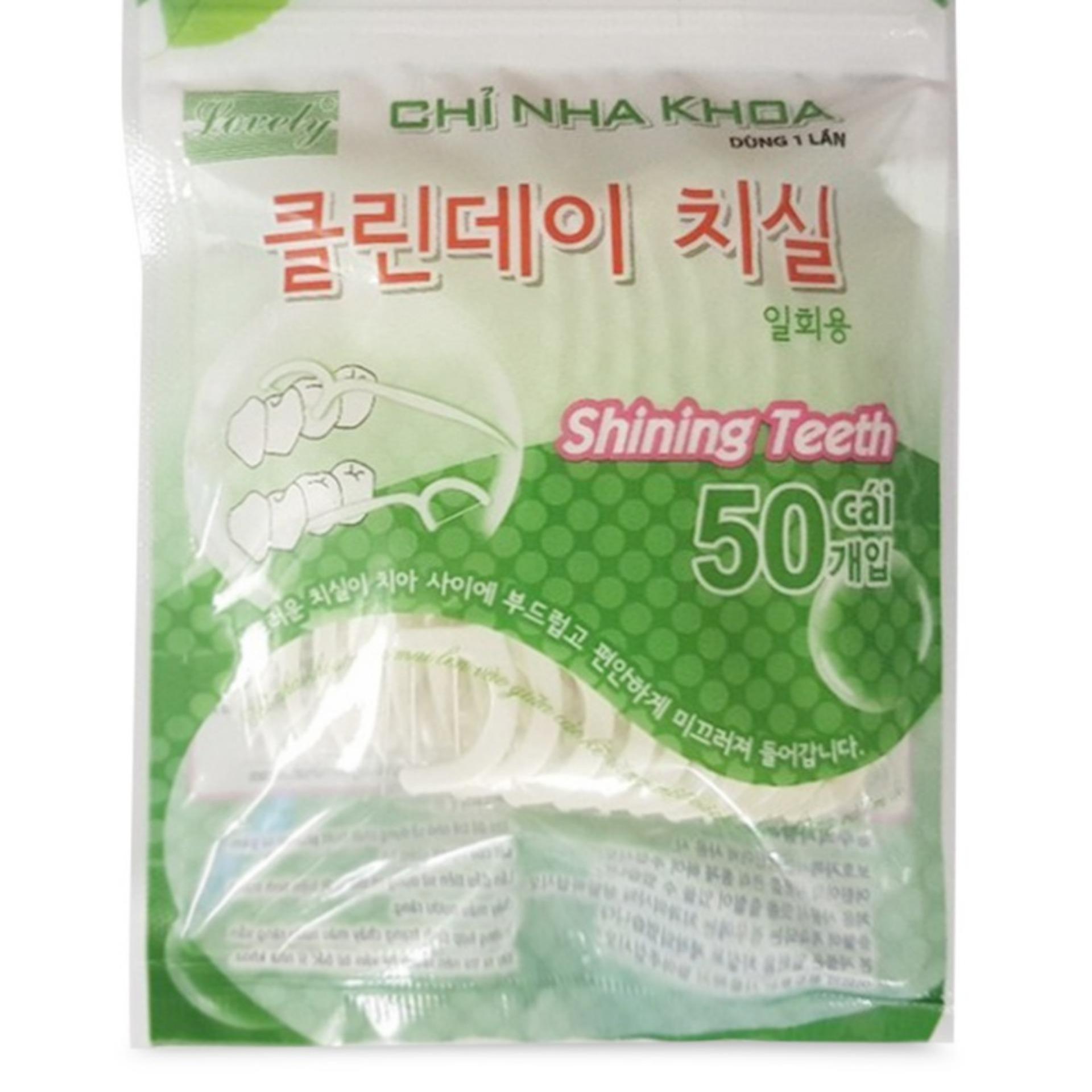 Tăm chỉ nha khoa Lovely gói 50 cây