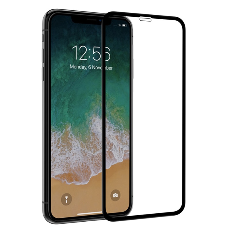 Miếng Dán Kính Cường Lực 5D Full Màn Cho iPhone Xs Max (6.5 inch) - Đen