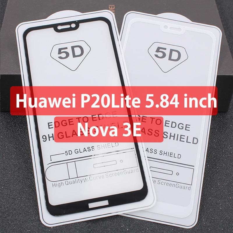 Miếng dán 5D Full màn cho Huawei Nova 3e - Đen