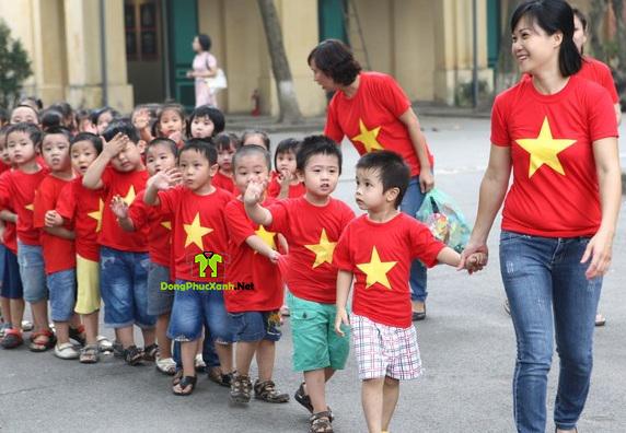 Áo Cờ Đỏ Sao Vàng Trẻ Em Chất Đẹp
