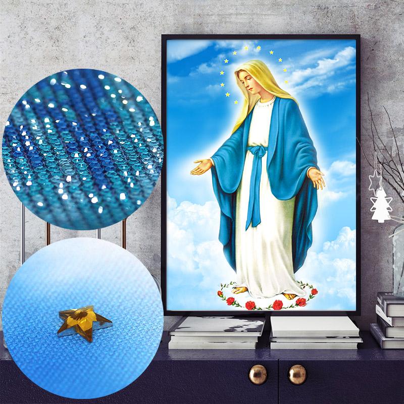 Tranh đính đá mẹ maria DF2312