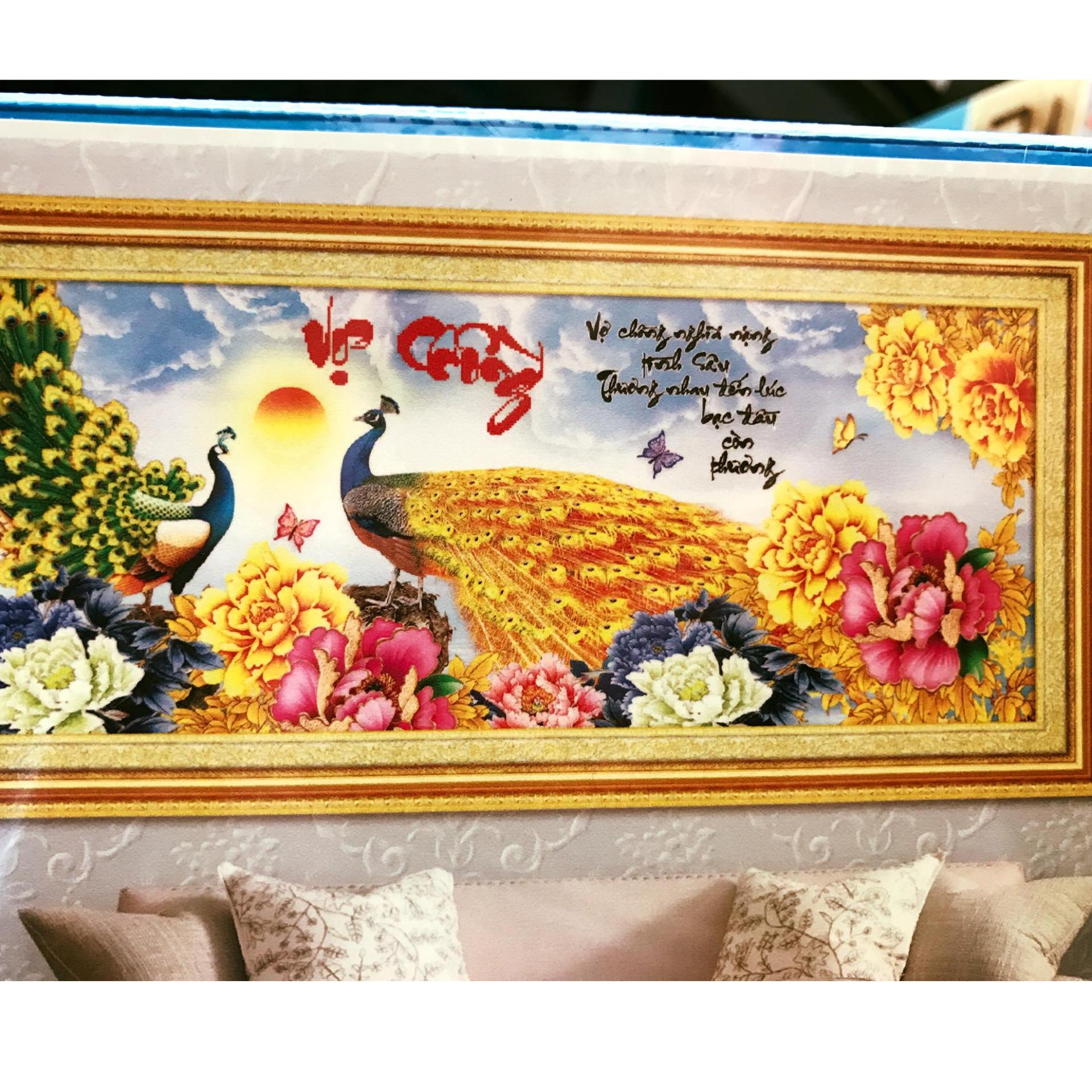 Tranh thêu chữ thập Mã đáo thành công-X8002-Bảo Ngọc