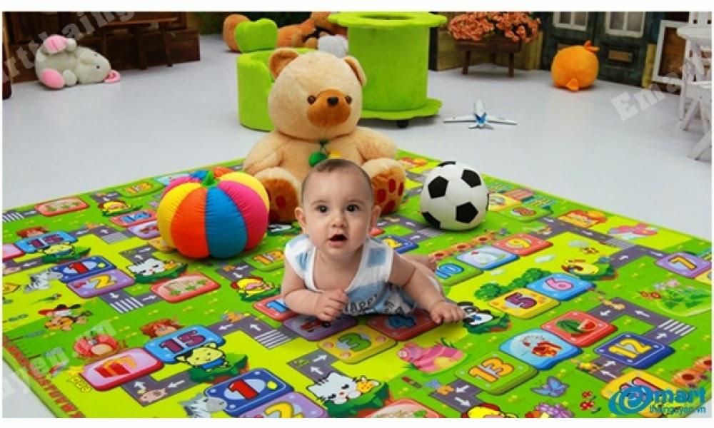 Thảm chơi 2 mặt cho bé Maboshi 1.8m x 2m