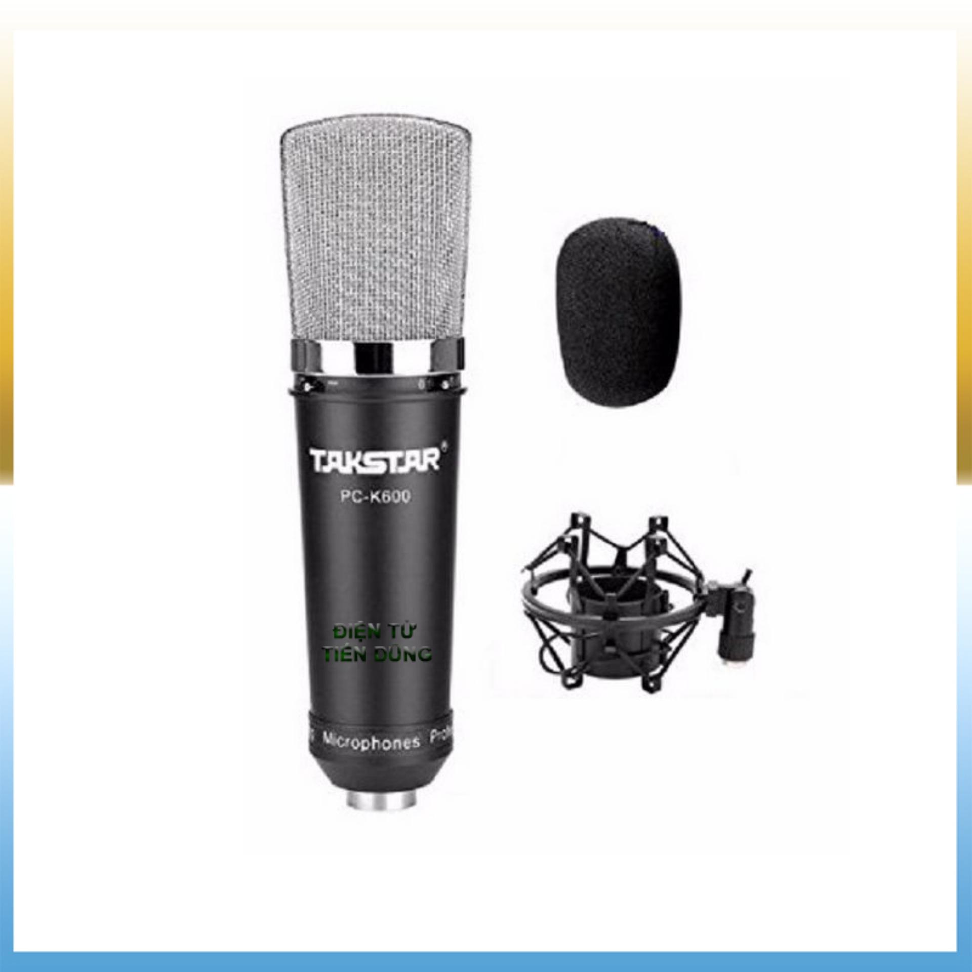 Mic thu âm takstar PC-K600 chạy nguồn 48v phù hợp các dòng sound card để karaoke hoặc livestream