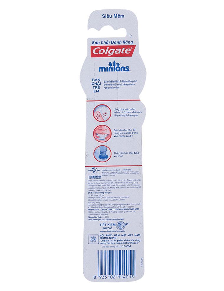 Bàn Chải Đánh Răng Trẻ Em Colgate Siêu Mềm Minions