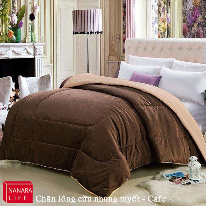 Chăn lông cừu tuyết Nanara Life - Nhật Bản 180x200cm (Xám đá)