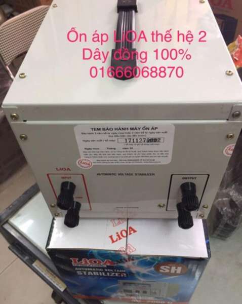 Ổn áp LiOA 2KVA dải 130v~250v thế hệ 2 dây đồng 100% model SH2.000II