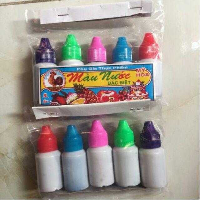 Combo 5 màu thực phẩm - Trang trí slime