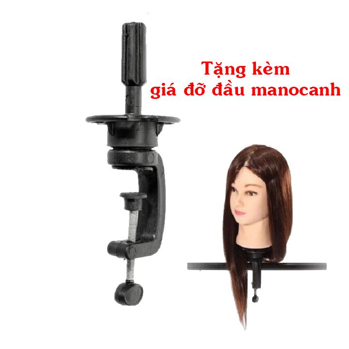 Đầu manocanh học làm tóc vàng sáng