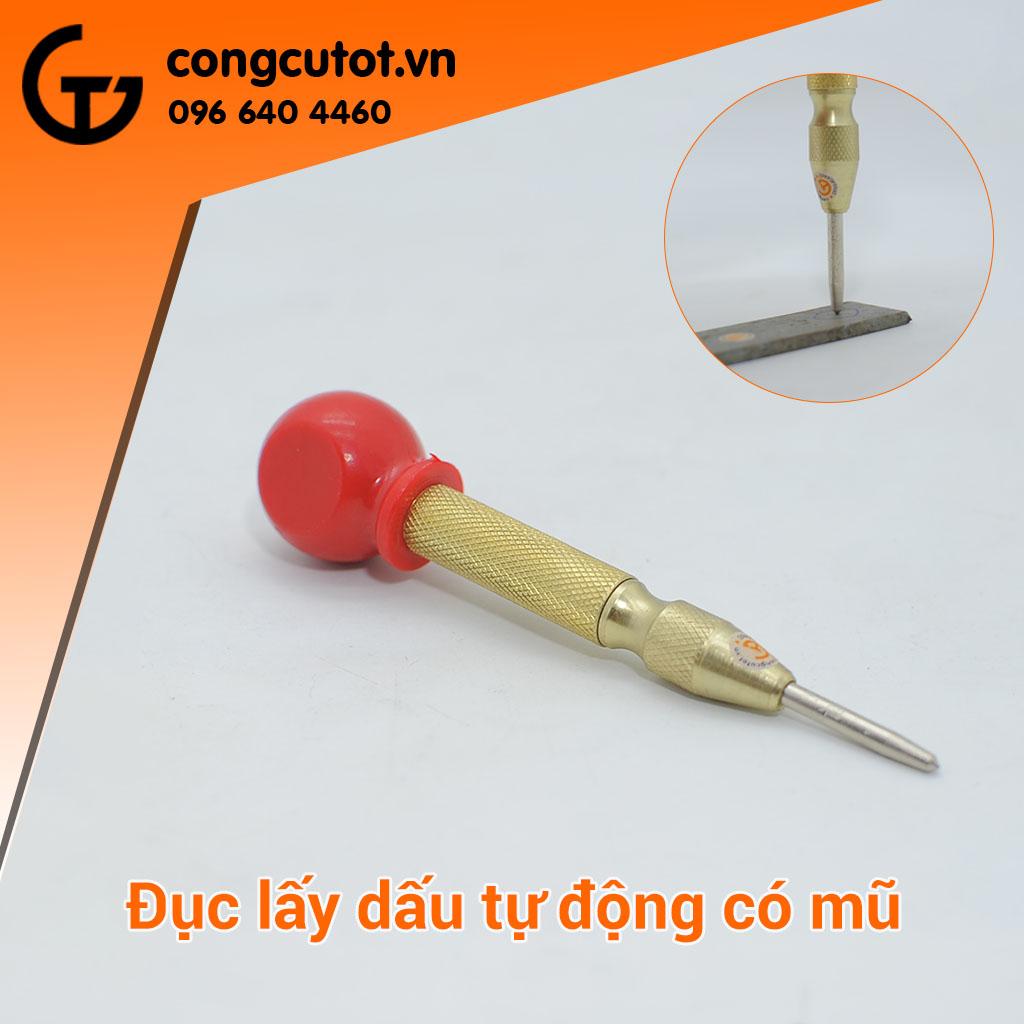 Đục lấy dấu tự động, định vị tâm lỗ có mũ
