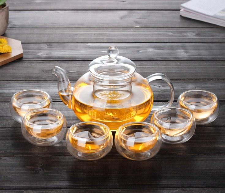 Bộ ấm chén pha trà thủy tinh Zeno SET40