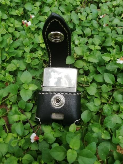 Bao da Zippo da bò cao cấp (Đen)