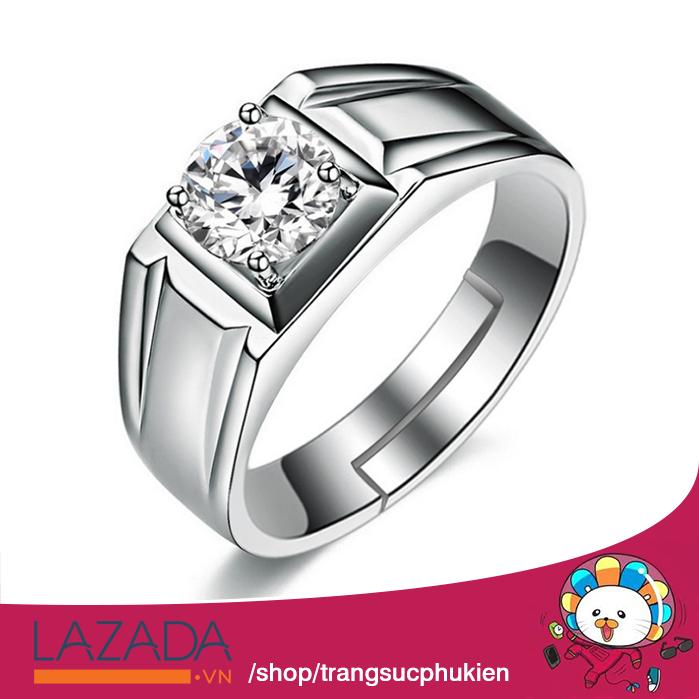 Nhẫn Nam RealMen Đính Đá Thời Trang RM01