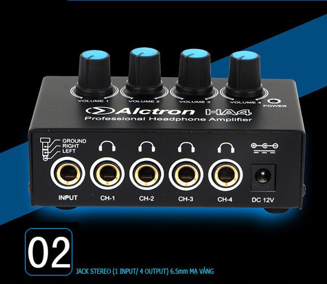 Alctron HA4 - Professional Headphone Amplifier
