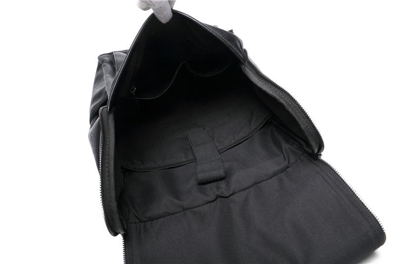 Balo laptop unisex bằng da PU đẹp (đen bóng)