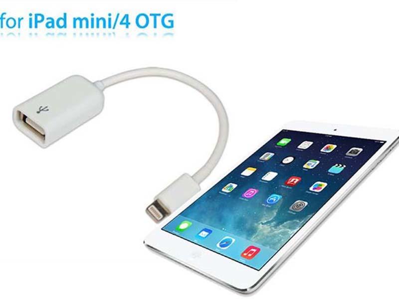 Cáp USB OTG cho iPhone và iPad (Trắng)