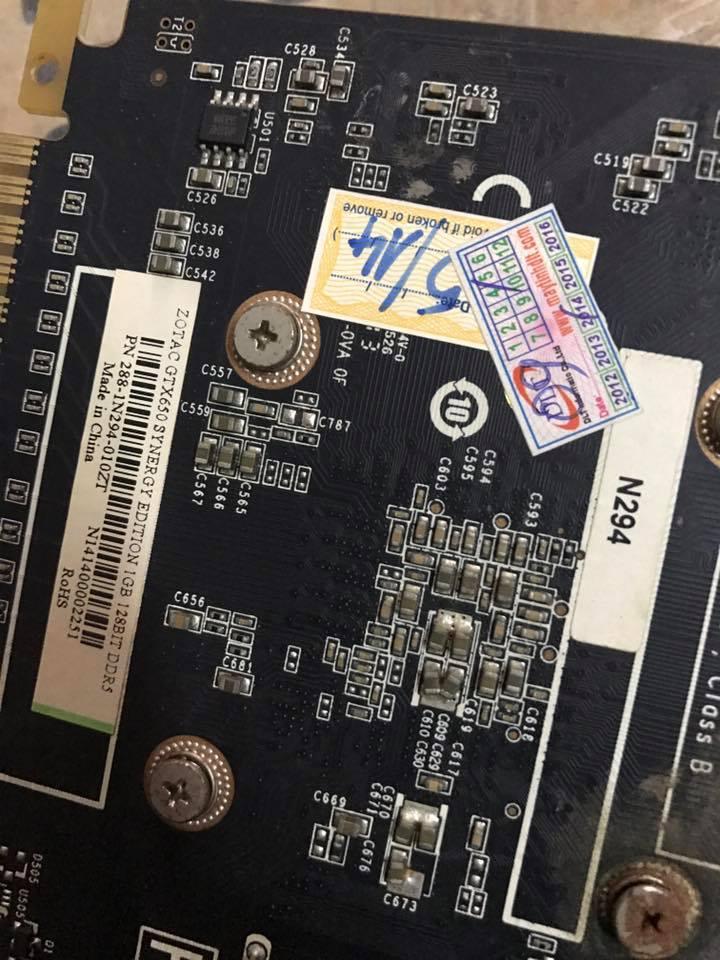 VGA Zotac GTX650 1Gb DDR5