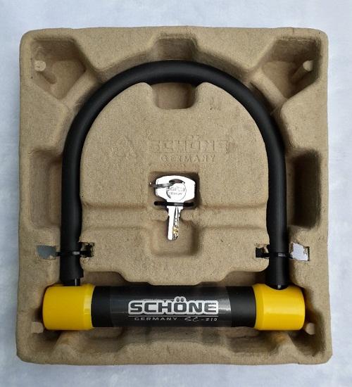 Khóa SCHONE SC-210 chữ U xe máy cao cấp ( Germany )