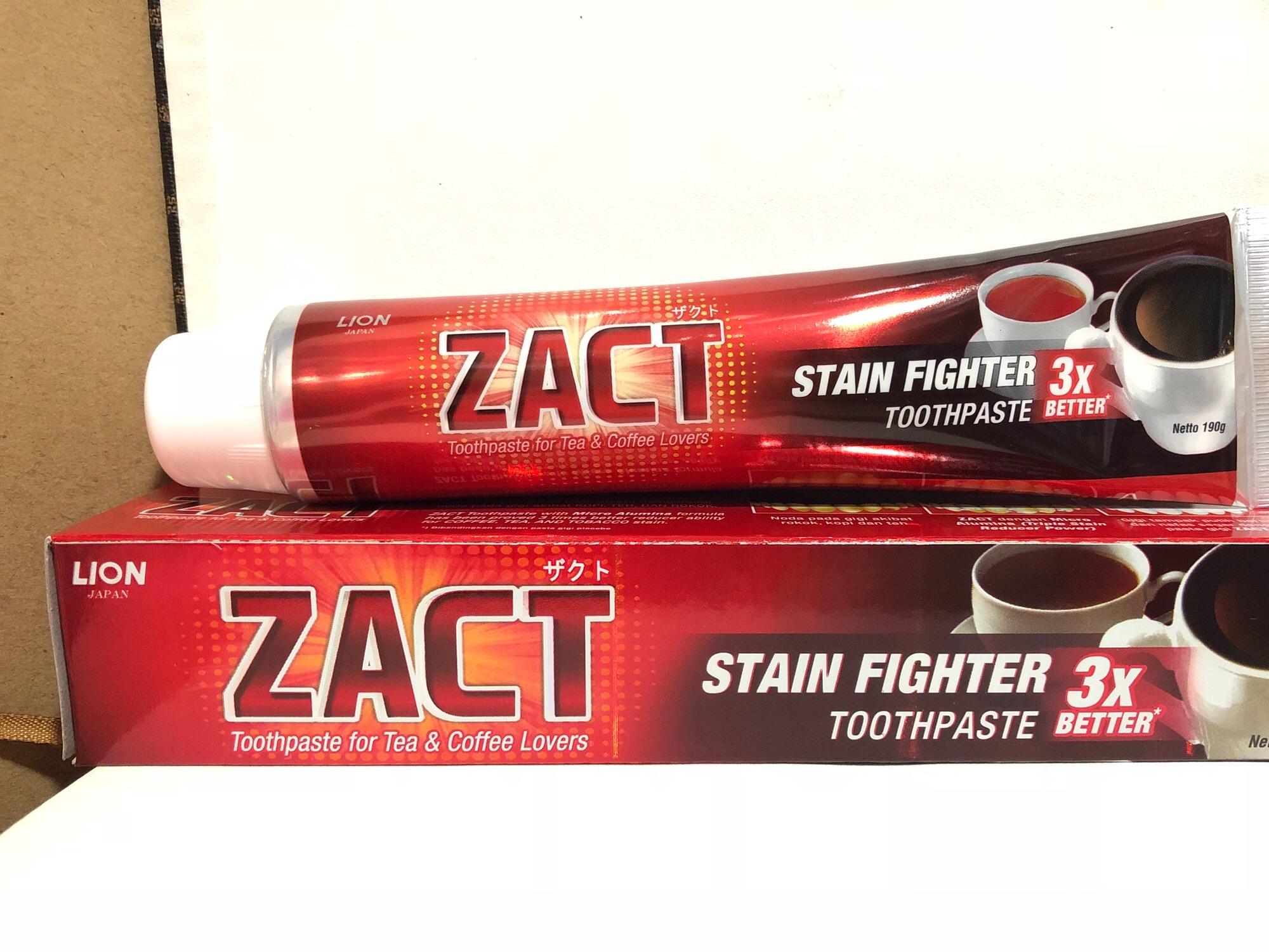 Kem đánh răng Zact 190g dành cho người hút thuốc