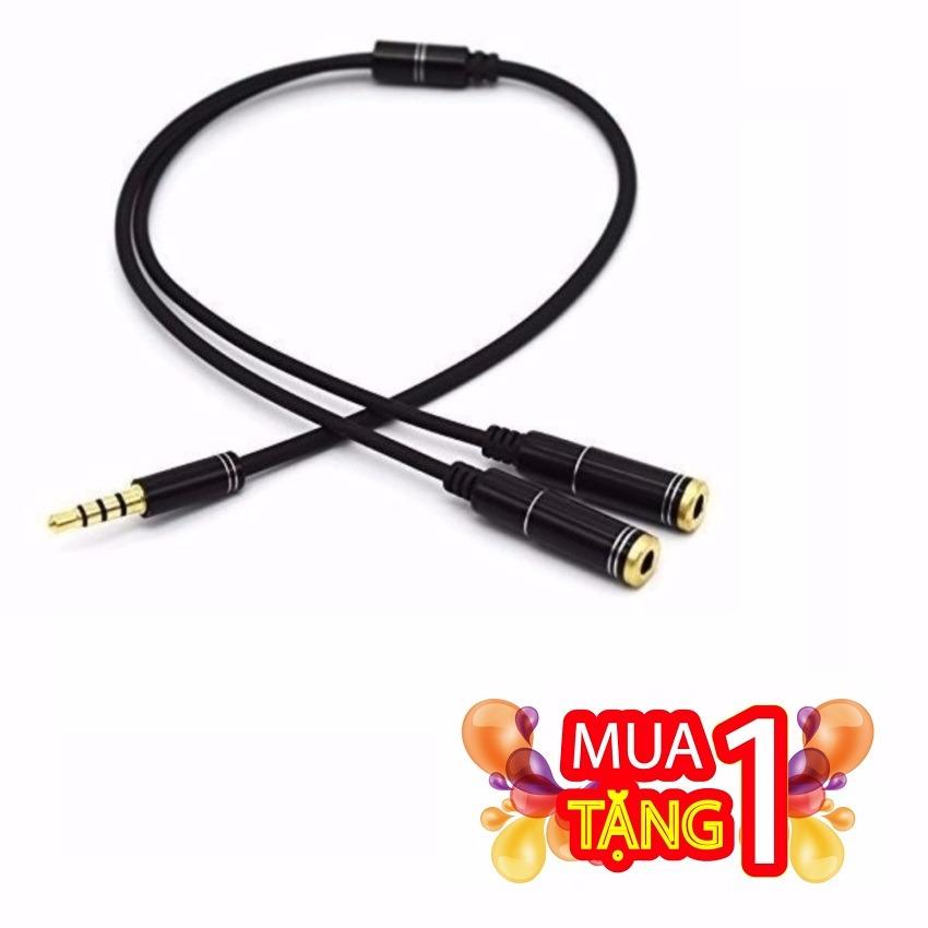 MUA 1 TẶNG 1 Dây chia jack loa chuẩn 3.5 từ 1 ra 2