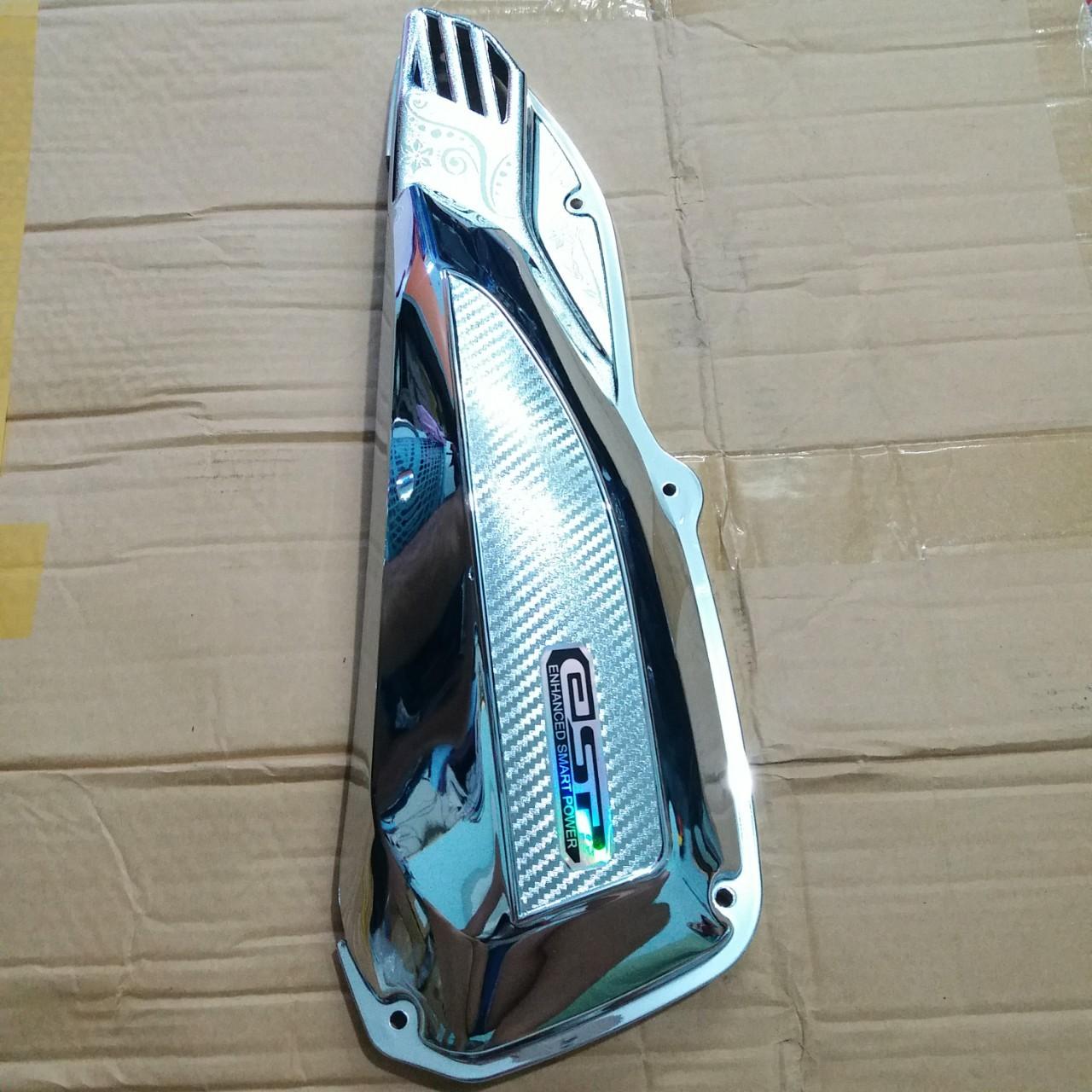 Combo 3 món che Pô + Bầu e + Quạt gió cho Vision 2014 - 2019 mạ Crom